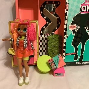 OMG LOL fashion doll Neonlicious. Series 1. Including box And some accessories.